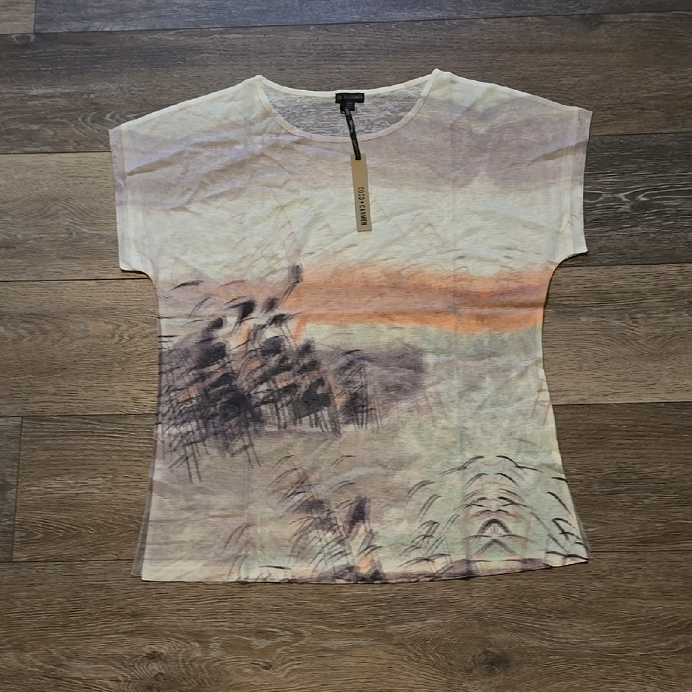 Coco & Carmen Women's S/M Short Sleeve Summer T-Shirt New w/ Tags!